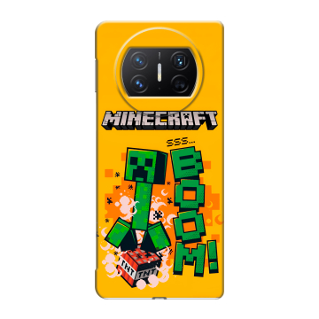 Пластиковый чехол на Huawei Mate X3 с принтом Майнкрафт Minecraft