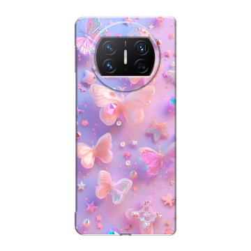 Пластиковый чехол на Huawei Mate X3 с принтом Бабочки Пластиковый чехол на Huawei Mate X3 с принтом Бабочки