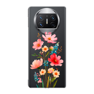 Пластиковый чехол на Huawei Mate X3 с принтом Цветы