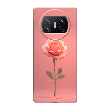 Пластиковый чехол на Huawei Mate X3 с принтом Розовая роза