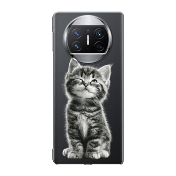Пластиковый чехол на Huawei Mate X3 с принтом Котенок