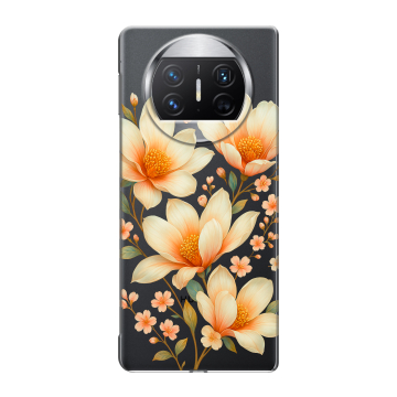 Пластиковый чехол на Huawei Mate X3 с принтом Цветы