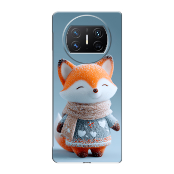 Пластиковый чехол на Huawei Mate X3 с принтом Лиса