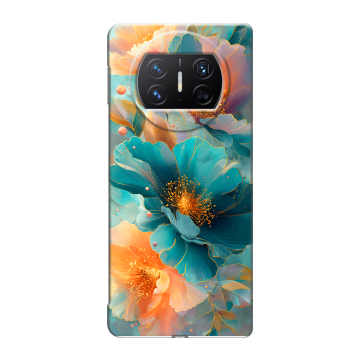 Пластиковый чехол на Huawei Mate X3 с принтом Цветы
