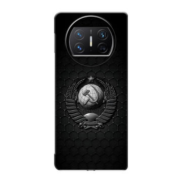 Пластиковый чехол на Huawei Mate X3 с принтом Герб Флаг СССР Пластиковый чехол на Huawei Mate X3 с принтом Герб Флаг СССР