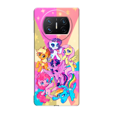 Пластиковый чехол на Huawei Mate X3 с принтом My little pony Дружба чудо Пластиковый чехол на Huawei Mate X3 с принтом My little pony Дружба чудо