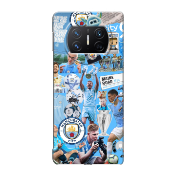 Пластиковый чехол на Huawei Mate X3 с принтом Man City Манчестер Сити