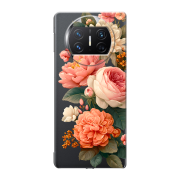 Пластиковый чехол на Huawei Mate X3 с принтом цветы