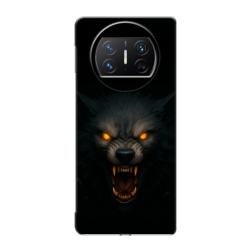 Пластиковый чехол на Huawei Mate X3 с принтом Волк