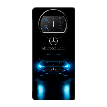 Пластиковый чехол на Huawei Mate X3 с принтом Mercedes Мерседес Пластиковый чехол на Huawei Mate X3 с принтом Mercedes Мерседес
