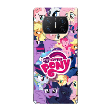Пластиковый чехол на Huawei Mate X3 с принтом My little pony Дружба чудо