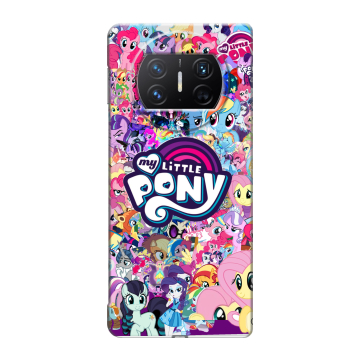 Пластиковый чехол на Huawei Mate X3 с принтом My little pony Дружба чудо Пластиковый чехол на Huawei Mate X3 с принтом My little pony Дружба чудо