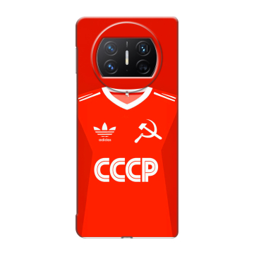 Пластиковый чехол на Huawei Mate X3 с принтом Флаг Герб СССР