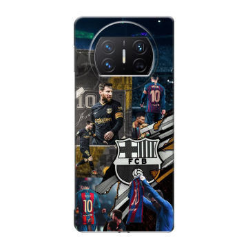 Пластиковый чехол на Huawei Mate X3 с принтом Messi Barcelona Пластиковый чехол на Huawei Mate X3 с принтом Messi Barcelona
