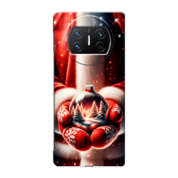 Пластиковый чехол на Huawei Mate X3 с принтом Новый год