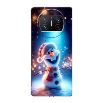 Пластиковый чехол на Huawei Mate X3 с принтом Новый год