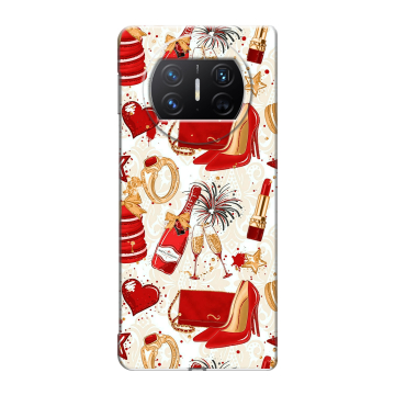 Пластиковый чехол на Huawei Mate X3 с принтом Новый год