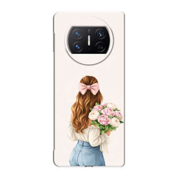 Пластиковый чехол на Huawei Mate X3 с принтом женский