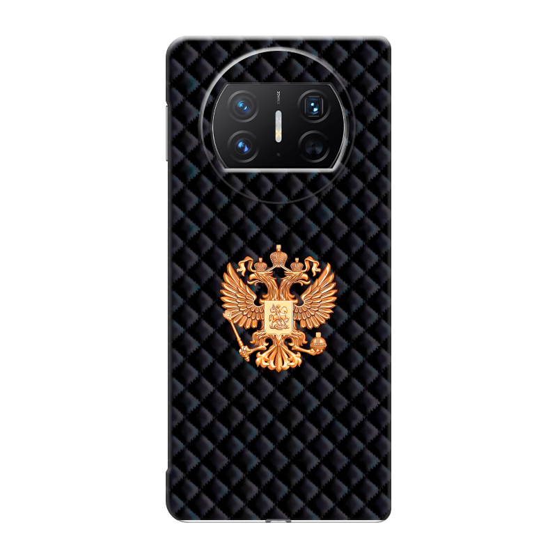 Пластиковый чехол на Huawei Mate X3 с принтом Герб России принт Пластиковый чехол на Huawei Mate X3 с принтом Герб России принт