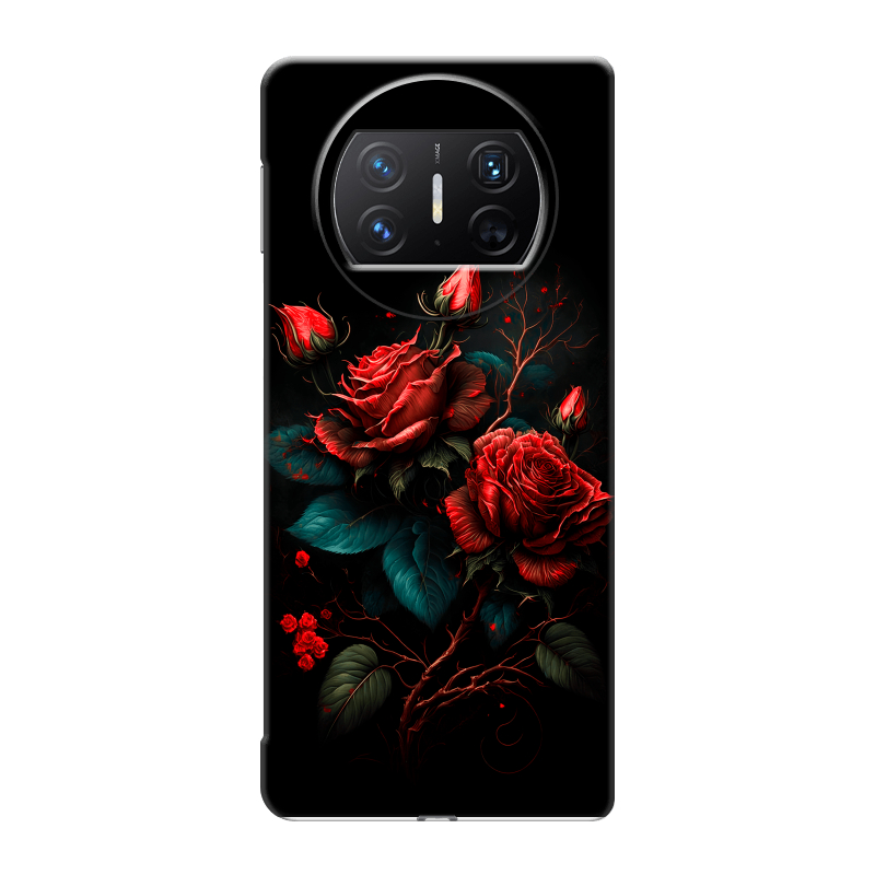 Пластиковый чехол на Huawei Mate X3 с принтом Розы красные Пластиковый чехол на Huawei Mate X3 с принтом Розы красные