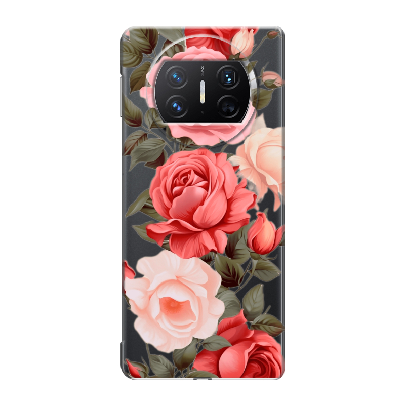 Пластиковый чехол на Huawei Mate X3 с принтом Розы Пластиковый чехол на Huawei Mate X3 с принтом Розы