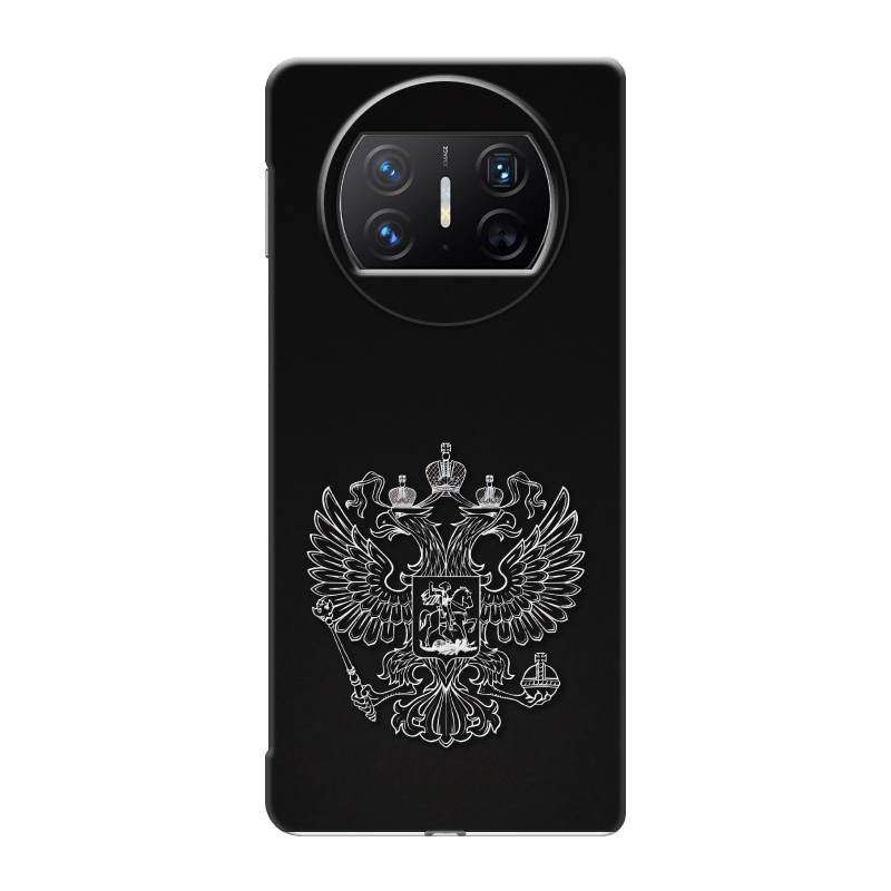 Пластиковый чехол на Huawei Mate X3 с принтом Герб России Пластиковый чехол на Huawei Mate X3 с принтом Герб России