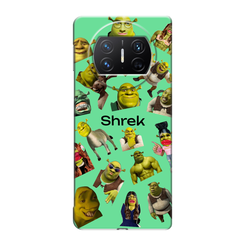 Пластиковый чехол на Huawei Mate X3 с принтом Шрек Shrek Пластиковый чехол на Huawei Mate X3 с принтом Шрек Shrek
