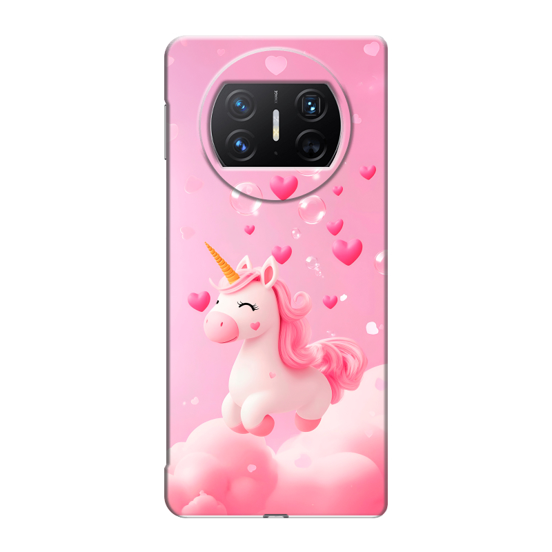 Пластиковый чехол на Huawei Mate X3 с принтом Единорог Пластиковый чехол на Huawei Mate X3 с принтом Единорог
