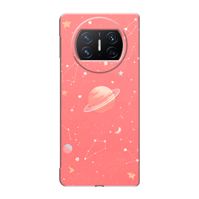 Пластиковый чехол на Huawei Mate X3 с принтом Розовый космос Пластиковый чехол на Huawei Mate X3 с принтом Розовый космос