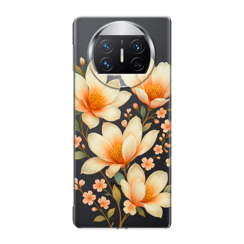 Пластиковый чехол на Huawei Mate X3 с принтом Цветы Пластиковый чехол на Huawei Mate X3 с принтом Цветы