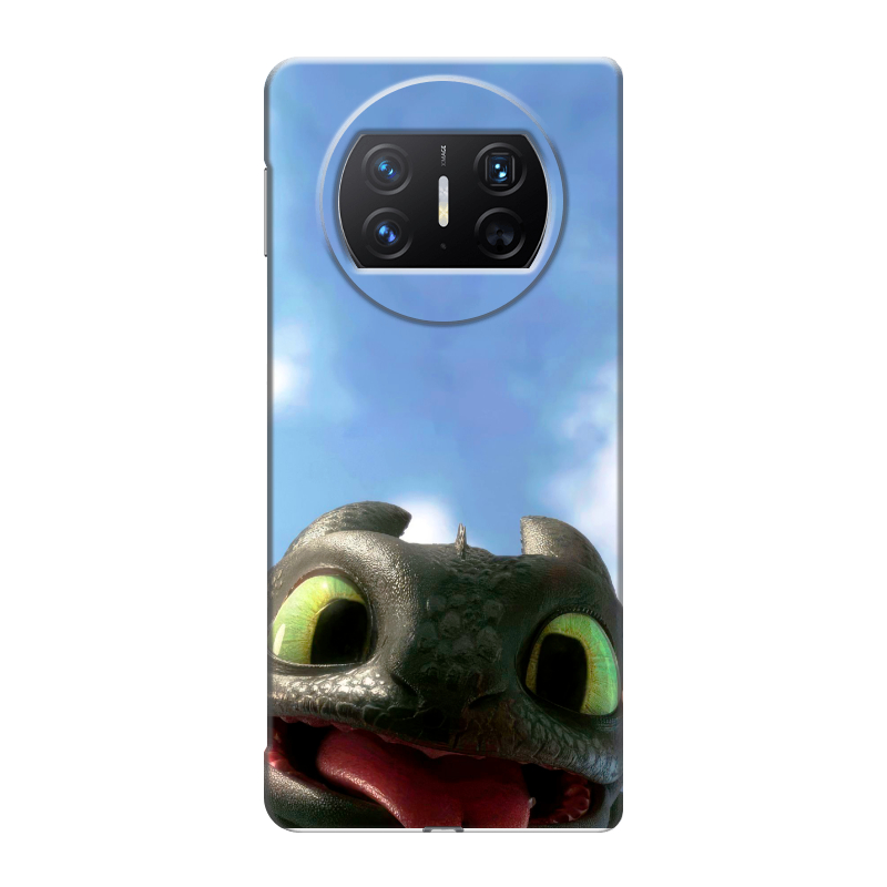 Пластиковый чехол на Huawei Mate X3 с принтом Как приручить дракона Пластиковый чехол на Huawei Mate X3 с принтом Как приручить дракона