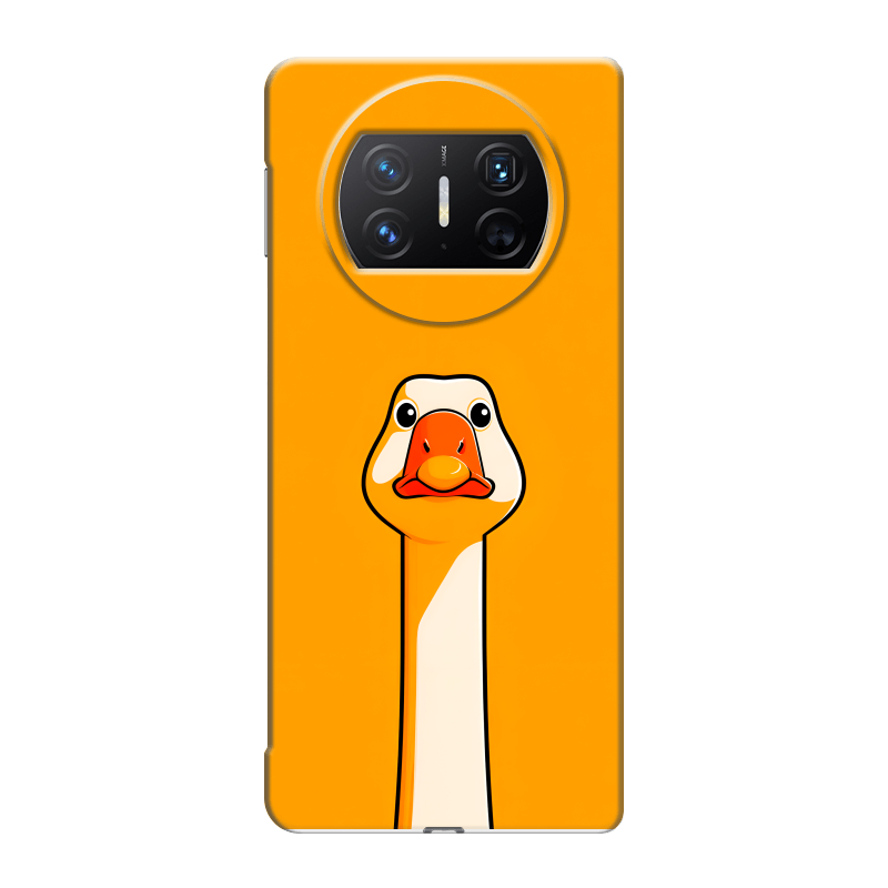 Пластиковый чехол на Huawei Mate X3 с принтом Смешная утка Пластиковый чехол на Huawei Mate X3 с принтом Смешная утка