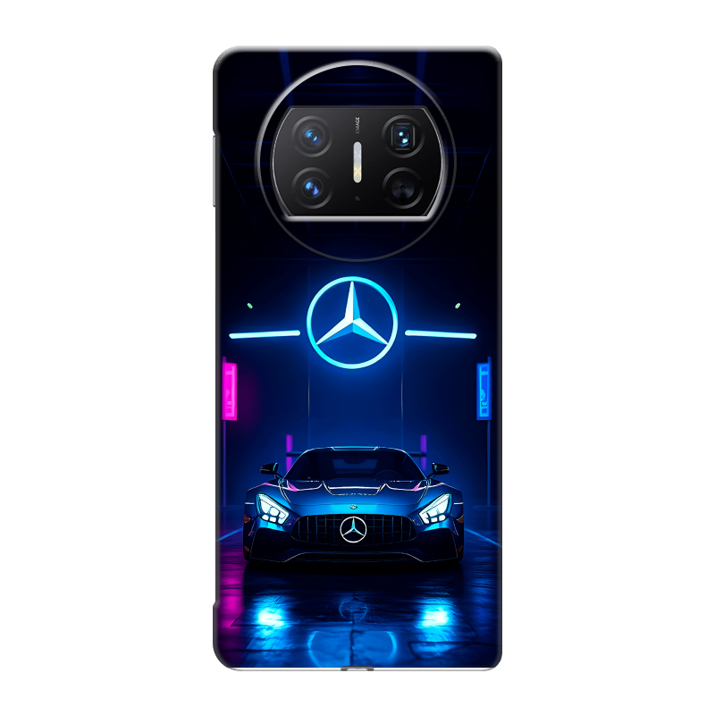 Пластиковый чехол на Huawei Mate X3 с принтом Mercedes Мерседес Пластиковый чехол на Huawei Mate X3 с принтом Mercedes Мерседес