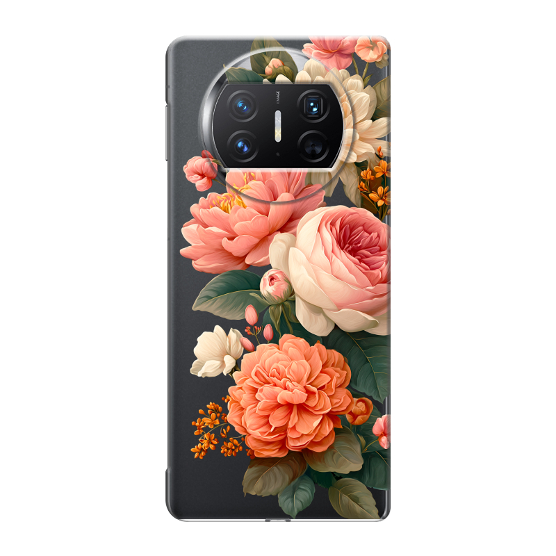 Пластиковый чехол на Huawei Mate X3 с принтом цветы Пластиковый чехол на Huawei Mate X3 с принтом цветы