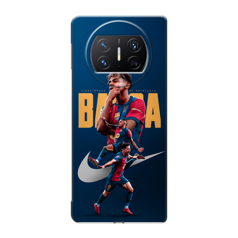 Пластиковый чехол на Huawei Mate X3 с принтом Барселона Barca Yamal Пластиковый чехол на Huawei Mate X3 с принтом Барселона Barca Yamal