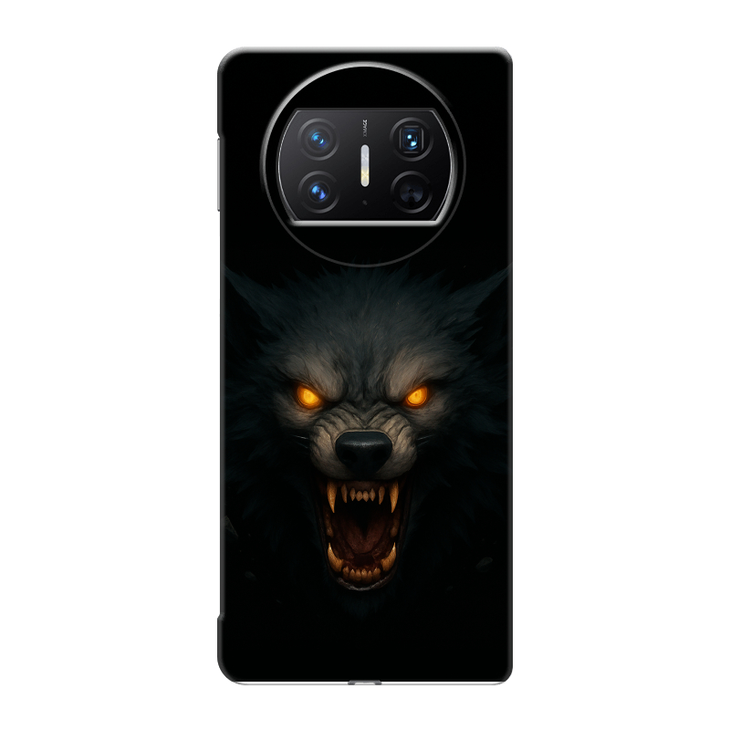Пластиковый чехол на Huawei Mate X3 с принтом Волк Пластиковый чехол на Huawei Mate X3 с принтом Волк