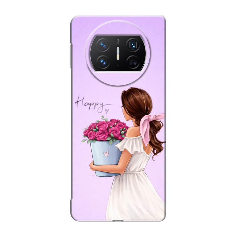 Пластиковый чехол на Huawei Mate X3 с принтом женский Пластиковый чехол на Huawei Mate X3 с принтом женский