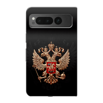 Пластиковый чехол на Google Pixel Fold с принтом Герб России Пластиковый чехол на Google Pixel Fold с принтом Герб России