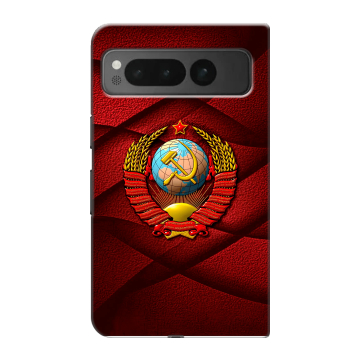 Пластиковый чехол на Google Pixel Fold с принтом Герб СССР Пластиковый чехол на Google Pixel Fold с принтом Герб СССР