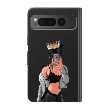 Пластиковый чехол на Google Pixel Fold с принтом Женские принты Пластиковый чехол на Google Pixel Fold с принтом Женские принты