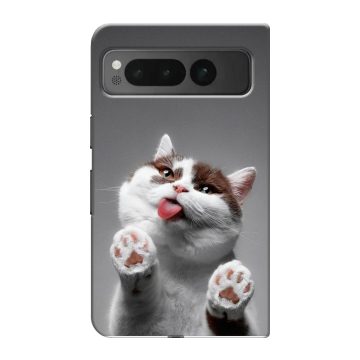 Пластиковый чехол на Google Pixel Fold с принтом Коты Пластиковый чехол на Google Pixel Fold с принтом Коты