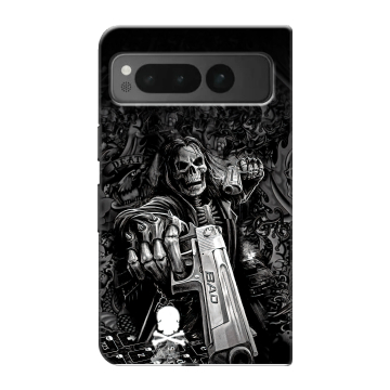 Пластиковый чехол на Google Pixel Fold с принтом Скелет Пластиковый чехол на Google Pixel Fold с принтом Скелет