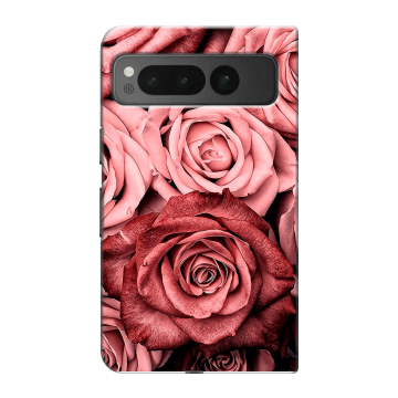 Пластиковый чехол на Google Pixel Fold с принтом Цветы розы Пластиковый чехол на Google Pixel Fold с принтом Цветы розы