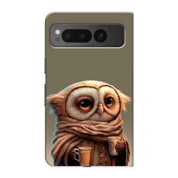 Пластиковый чехол на Google Pixel Fold с принтом Сова Пластиковый чехол на Google Pixel Fold с принтом Сова