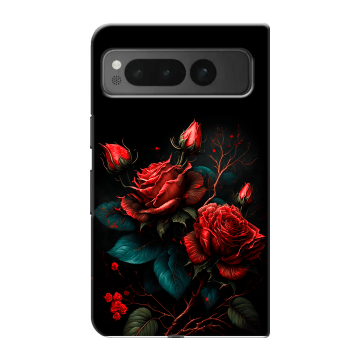 Пластиковый чехол на Google Pixel Fold с принтом Розы красные Пластиковый чехол на Google Pixel Fold с принтом Розы красные