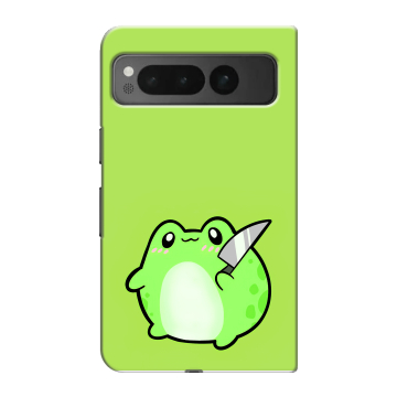Пластиковый чехол на Google Pixel Fold с принтом Лягушенок Пластиковый чехол на Google Pixel Fold с принтом Лягушенок