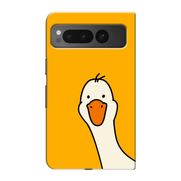 Пластиковый чехол на Google Pixel Fold с принтом Утка Пластиковый чехол на Google Pixel Fold с принтом Утка
