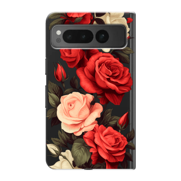 Пластиковый чехол на Google Pixel Fold с принтом Розы Пластиковый чехол на Google Pixel Fold с принтом Розы