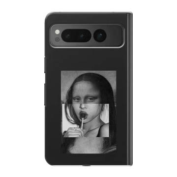 Пластиковый чехол на Google Pixel Fold с принтом Мона Лиза Пластиковый чехол на Google Pixel Fold с принтом Мона Лиза