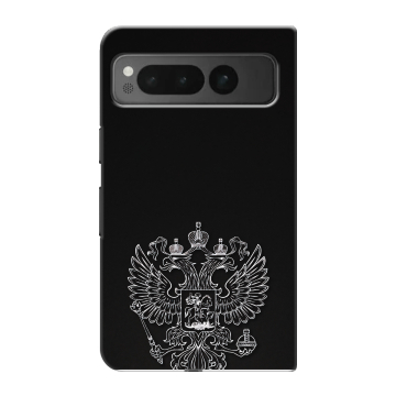 Пластиковый чехол на Google Pixel Fold с принтом Герб России Пластиковый чехол на Google Pixel Fold с принтом Герб России